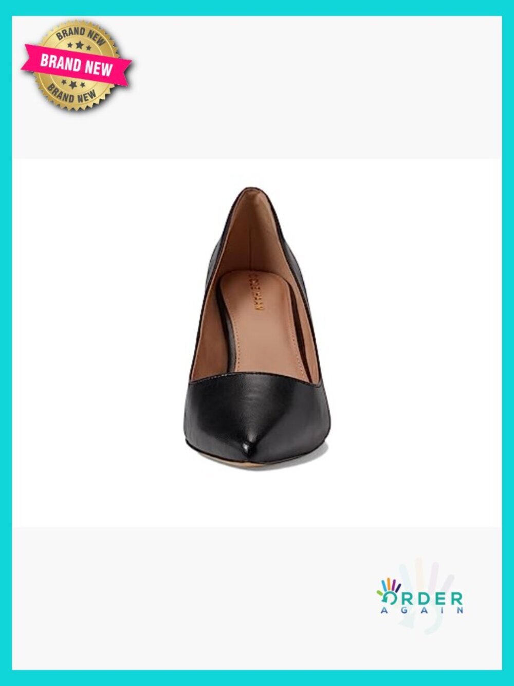 High Heel Pump Mylah 75mm Classic French Heel Pointed Toe Pull-On - Picture 3 of 6